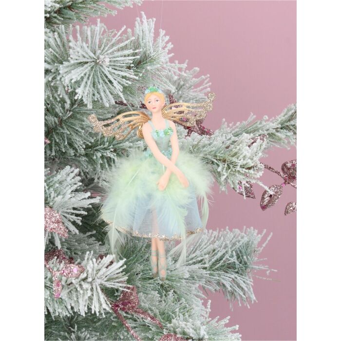 Gisela Graham - Resin Fairy - Pale Blue